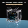 DIY Digital Clock Kit ESP8266 MINI Weather Clock WIFI Soldering Practice Electronic Multifunction Weather Station Electronic Kit - 图片 6