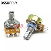 5Sets WH148 15mm 3 Pin Linear Taper Rotary Potentiometer Resistor 1K 2K 5K 10K 20K 50K 100KΩ Ohm For Arduino With AD2 White Knob - 图片 2