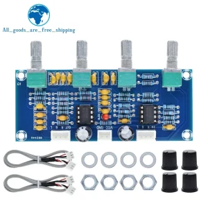 XH-A901 NE5532 Tone Board Preamp Pre-amp With Treble Bass Volume Adjustment Tone Controller For TZT Amplifiers Board