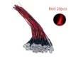 20pcs 5mm Round led diode DC5V-12V Pre-Wired Water Clear Light Emitting Diodes Red Green Blue White Yellow orange purple - 图片 6