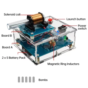 DIY electronic tool kit,DC 3V electromagnetic transmitter, high-voltage electromagnetic cannon, mini voltage converter module