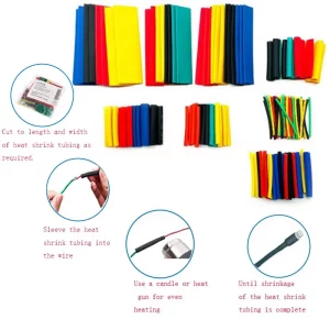 164PCS Heat Shrink Tubing Insulation Sleeving Data Cable Mobile Phone Protection Thermal Domestic Electrician Electrical Repair