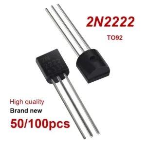 50PCS Transistor Kit 2N2222 TO92 NPN 30v 800MA Transistors Electronic kit