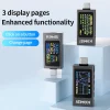 KWS-X1 Voltage Current Detection Meter DC 4-30V 0-12A HD IPS Display Type C Fast Charging Trigger Meter - 图片 2