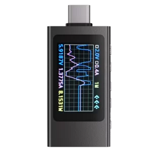 KWS-X1 Voltage Current Detection Meter DC 4-30V 0-12A HD IPS Display Type C Fast Charging Trigger Meter