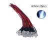 20pcs 5mm Round led diode DC5V-12V Pre-Wired Water Clear Light Emitting Diodes Red Green Blue White Yellow orange purple - 图片 4