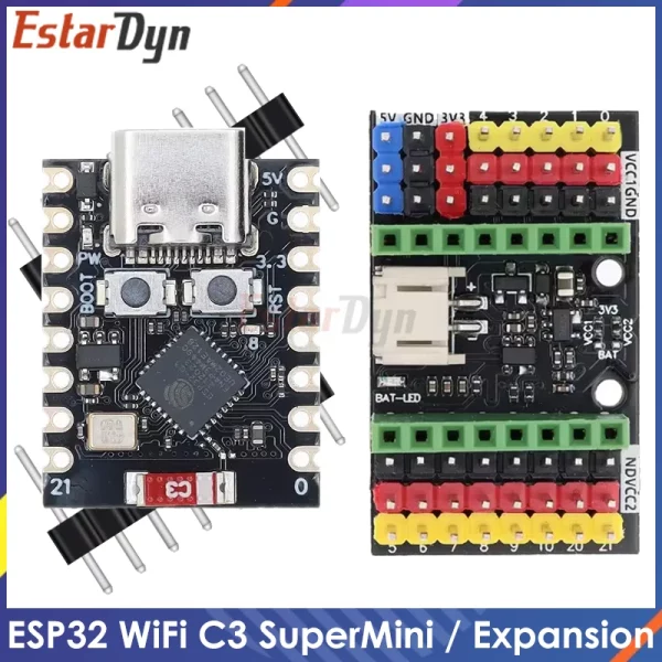 ESP32-C3 MINI Development Board ESP32 SuperMini Development Board ESP32-C3 Development Board WiFi Bluetooth Expansion Board