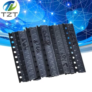 TZT S9013 S9014 S9015 S9018 MMBT3904 MMBT3906 SS8050 SS8550 2N5551 2SC1815 Total 10kinds X10pcs=100pcs