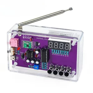 HU-017A / HU-017B Multifunction Radio DIY Kit 87~108MHz FM Adjustable Radio DIY Module LED Digital Display Volume Adjustable