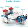 Practice Soldering Learning Electronics Kit Smart Car Soldering Project Kits Line Following Robot Beginners DIY Electronics - 图片 3